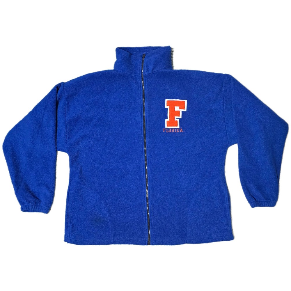 Vintage Florida Gators NCAA Fleece Jacket Full‎ Zip Pullover Mens XL Blue
(R)